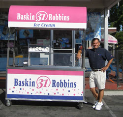 Portable Ice cream cart